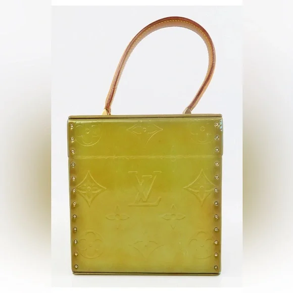 Louis Vuitton Olive Green Box Bag with Gold Accents - Picture 2 of 15